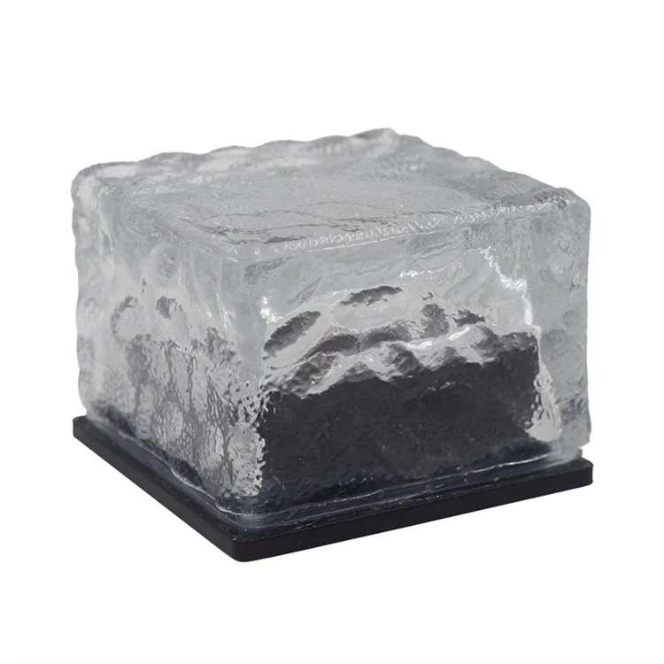 led ice cubes lights  Solar Ice Cube Light Brick Rock Lamp Frosted Glass Landscape Led Lights for Outdoor Decoration Garden