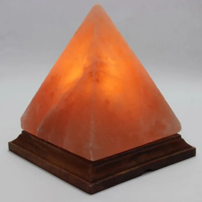 Bulk Table Lamp Natural Rock Pink Crystal Tea Light Usb Himalayan Salt Lamp Pyramid