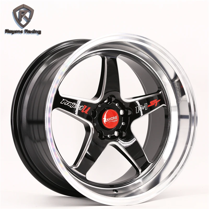 18 Inch Bright Black 5x114.3 Deep Dish Milled Lip Milled Window Rims ...