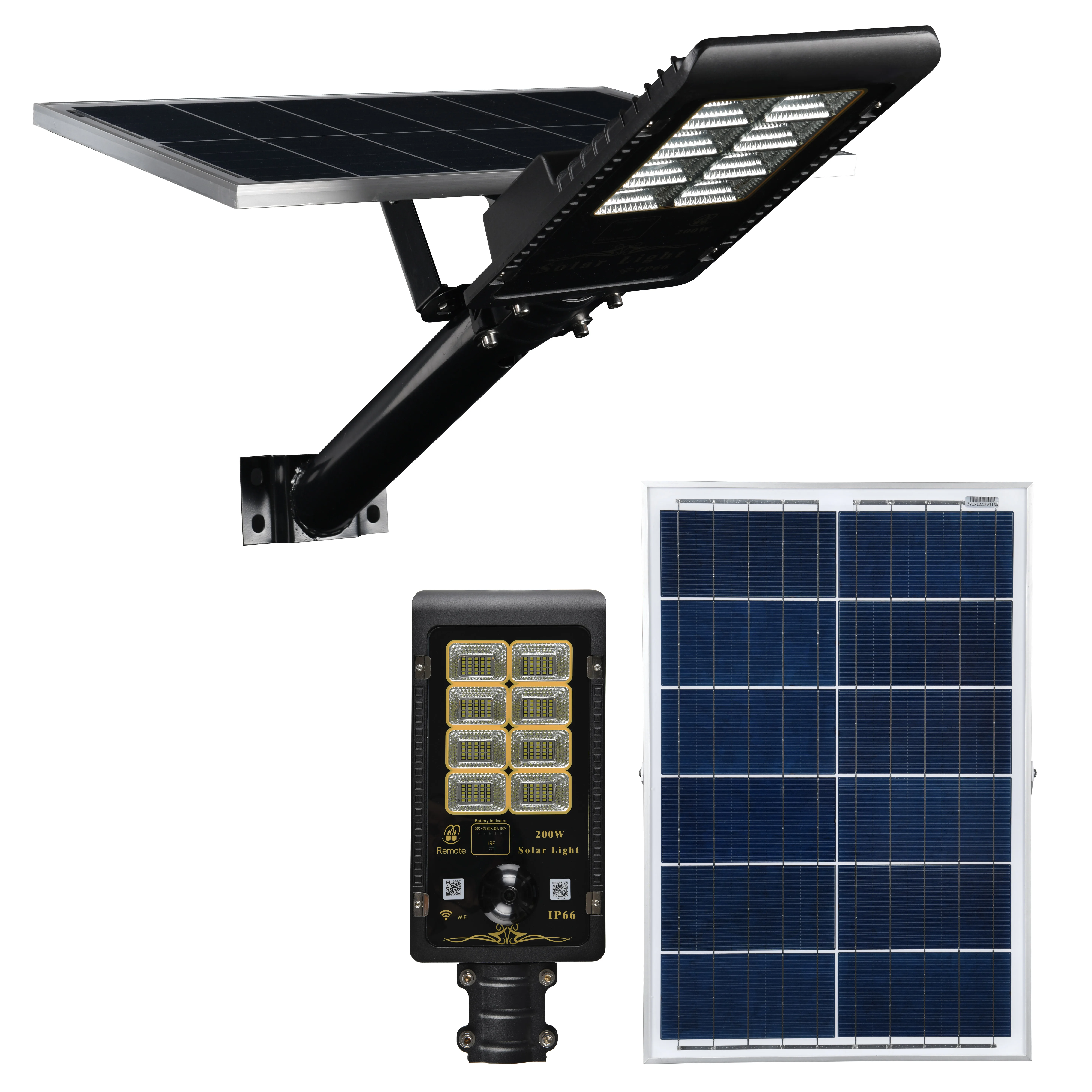 Outdoor 60w 200w Led Road Lamp Price Solar ip camera with Led Street Light