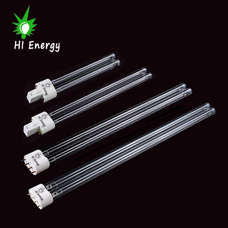 36W 24W 18W 11W 9W 7W 2G11 G23 2G7 185nm 253.7nm UVC quartz glass plug bulb light