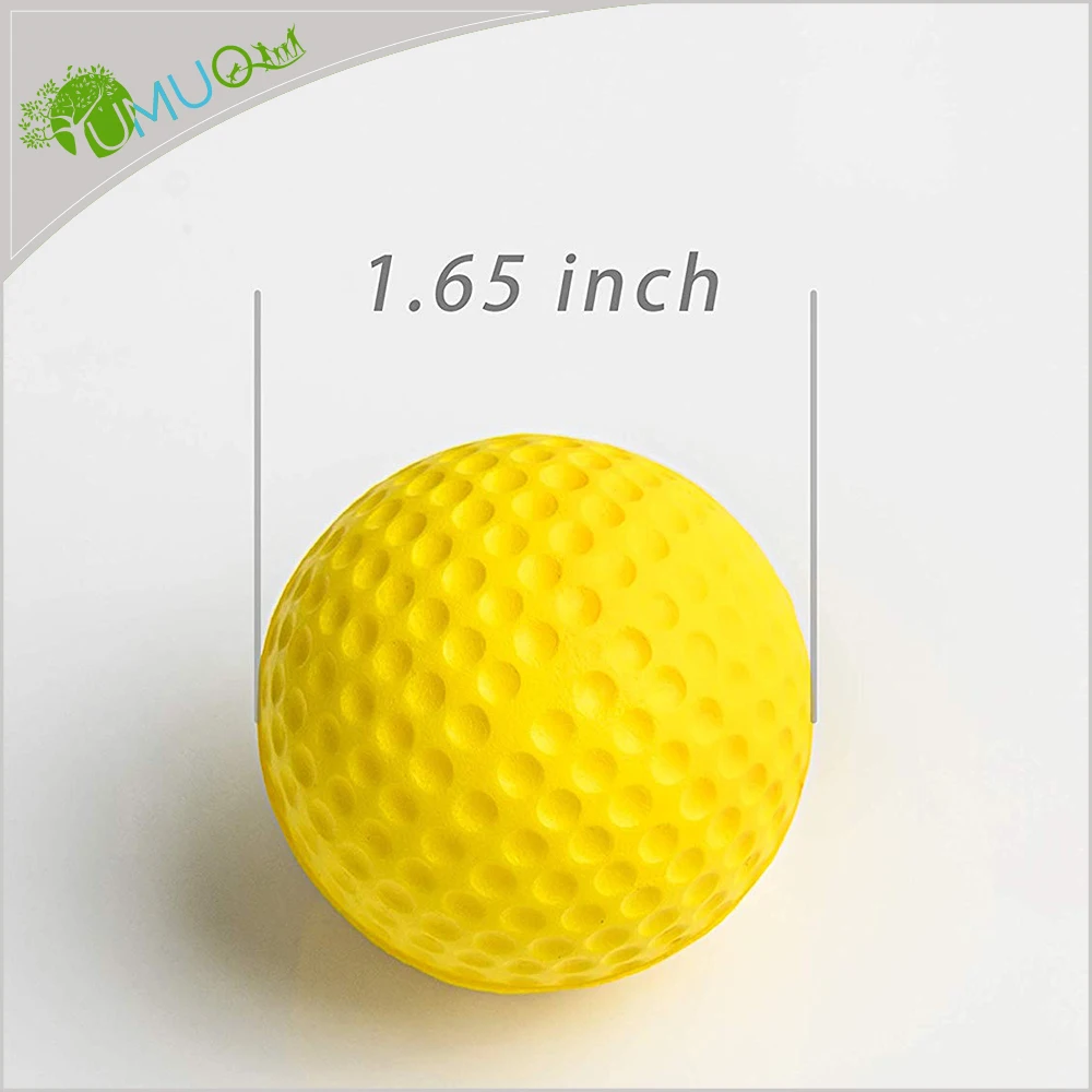 Yumuq 12 Pack Soft Foam Golf Practice Balls With Official Size For