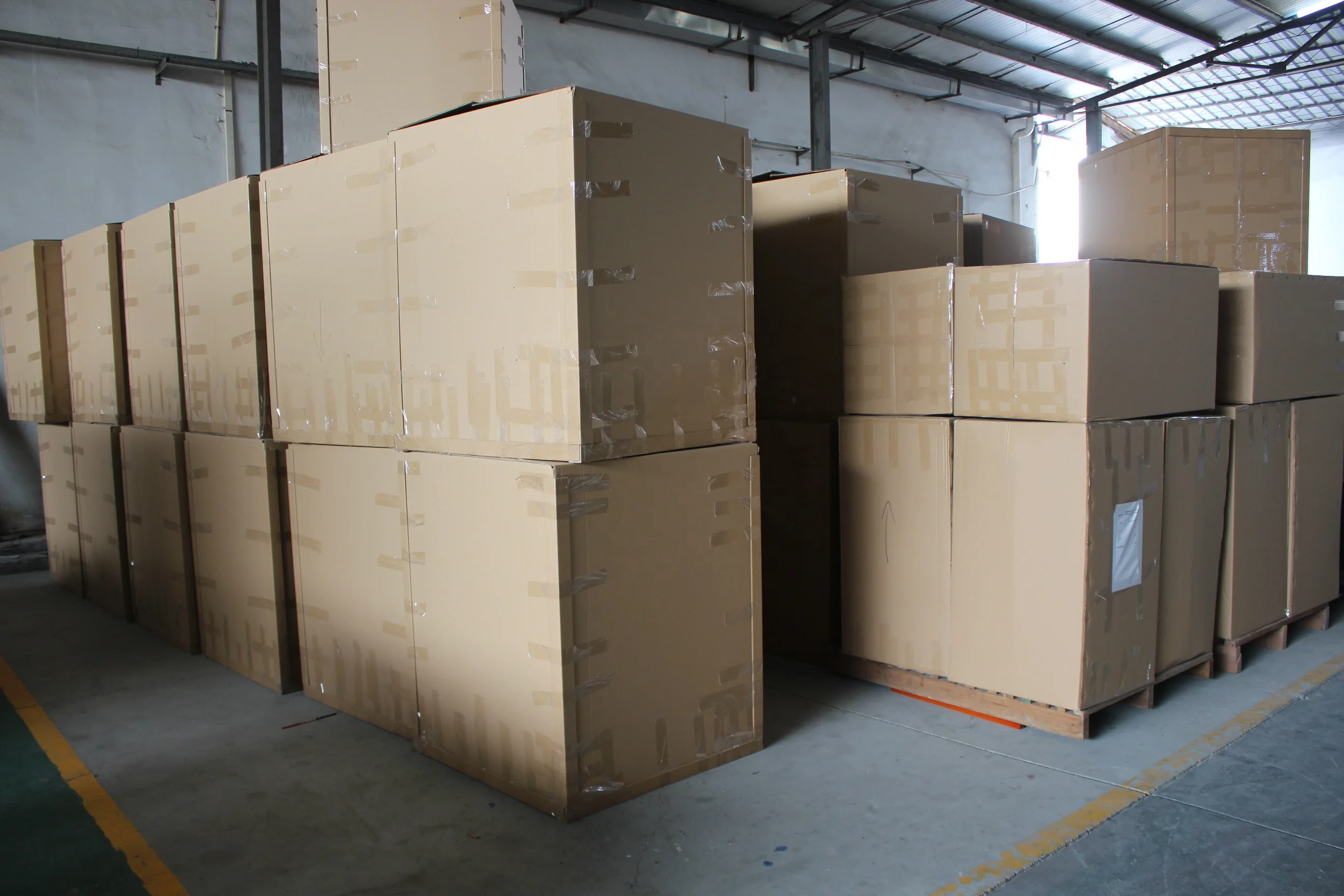 outdoor mild steel recycling trash can/trash bin three