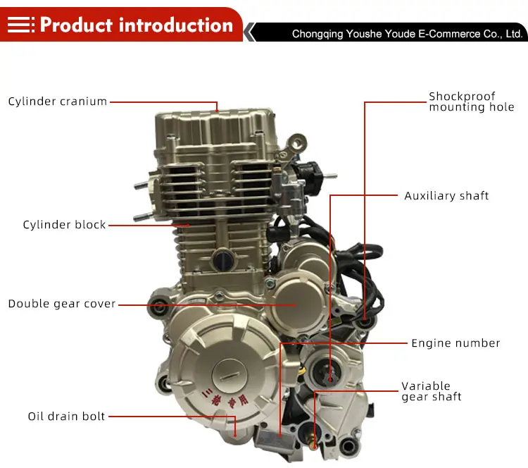 High Quality 125cc Motorcycle Engine Assembly - Buy Motorcycle Engine ...