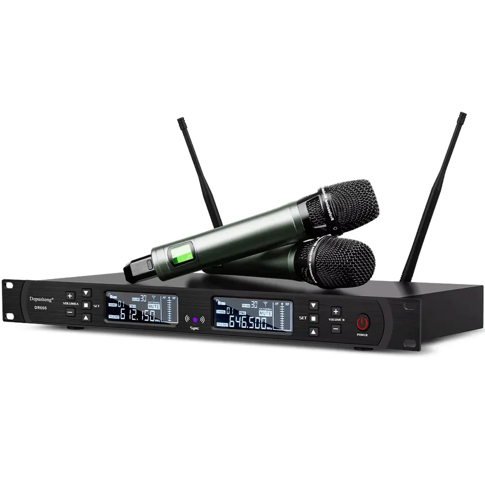 Depusheng Dr666 Professional Uhf Dual Channel Handheld Long Range Two