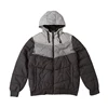 Winter keep wam thick coat coldproof men's hooded down jacket with printing