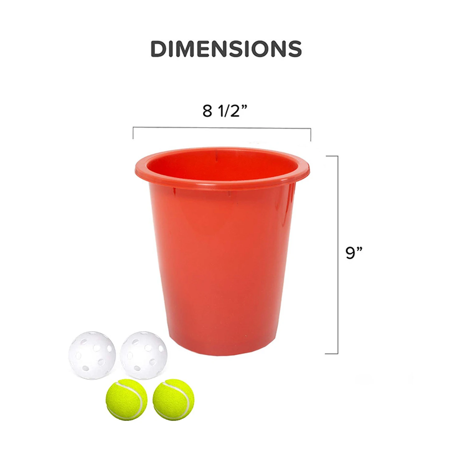 Outdoor Yard Pong Giant Yard Games Throwing Bucket Toss Set With