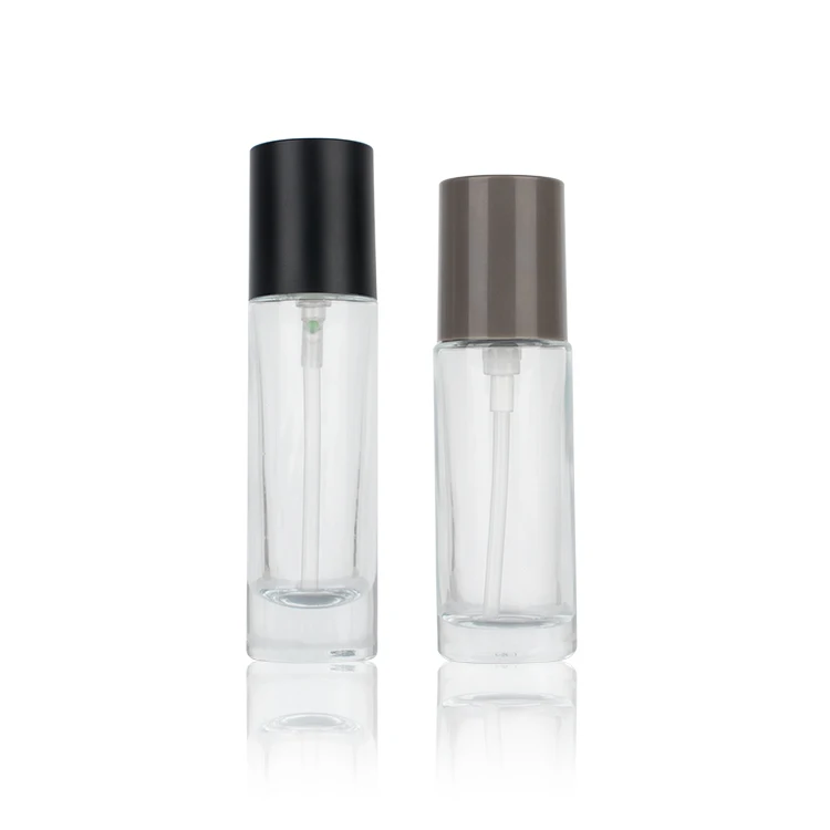 Makeup 25ml 30ml cosmetic empty container liquid foundation glass bottles support custom new packaging supplier