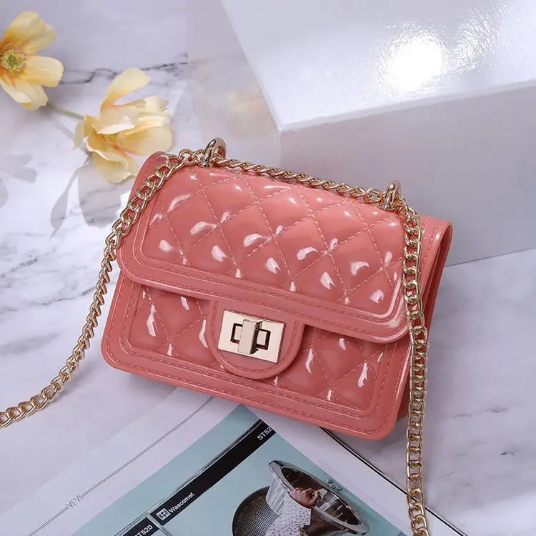 Sh1449 Luxury Chain Jelly Handbag Fashion Designer Women's Bag