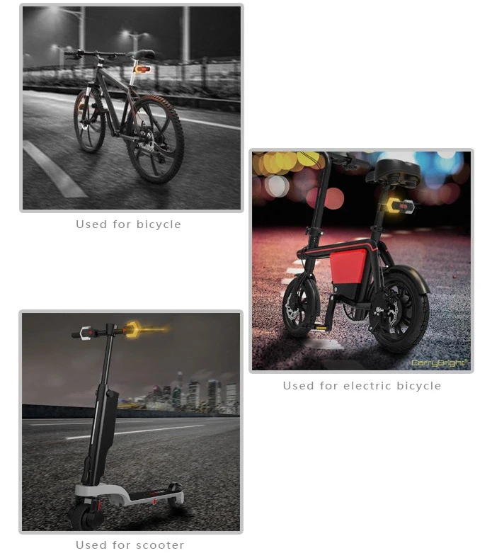 Outdoor panoramic intelligent wireless control riding turn Light wireless remote control rechargeable bicycle light