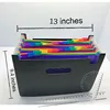 Multicoloired Presentation Hard Cover A4 Size Paper Hanging 24 Pockets Plastic Expanding File Folder Organiser