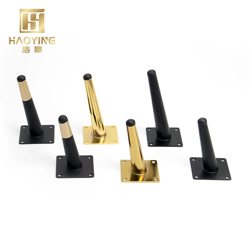 Modern Metal Brass Oblique Tapered Metal Furniture Legs Furniture Feet