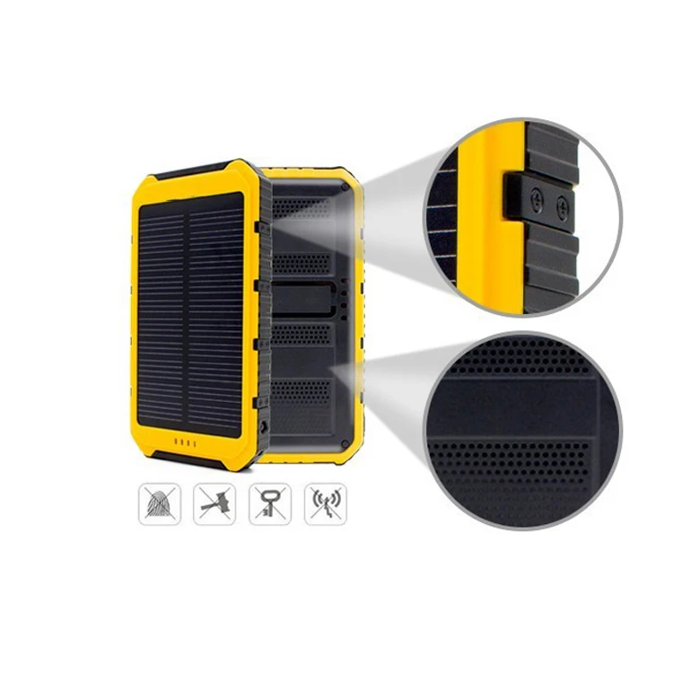 20000mAh Power Bank Waterproof LED Flashlight Solar Charger For Smart Phone Solar Power Bank - ANKUX.COM