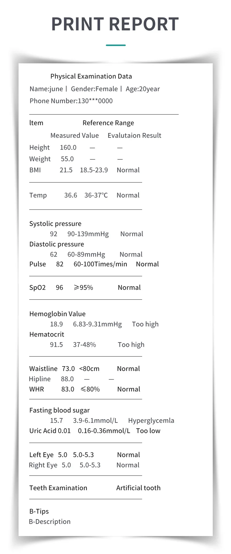 product clinical analytical instruments portable medical diagnostic machine 12 lead ecg bl0od pressure glucose-68