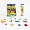 10 PCS plastic insert Toys Funny Designs Colorful Mini animal toys for kids