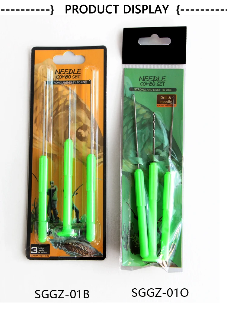 2X Carp Fishing Baiting Needle Driller Set / 2 in 1 Fishing Rig Bait Needle  G3