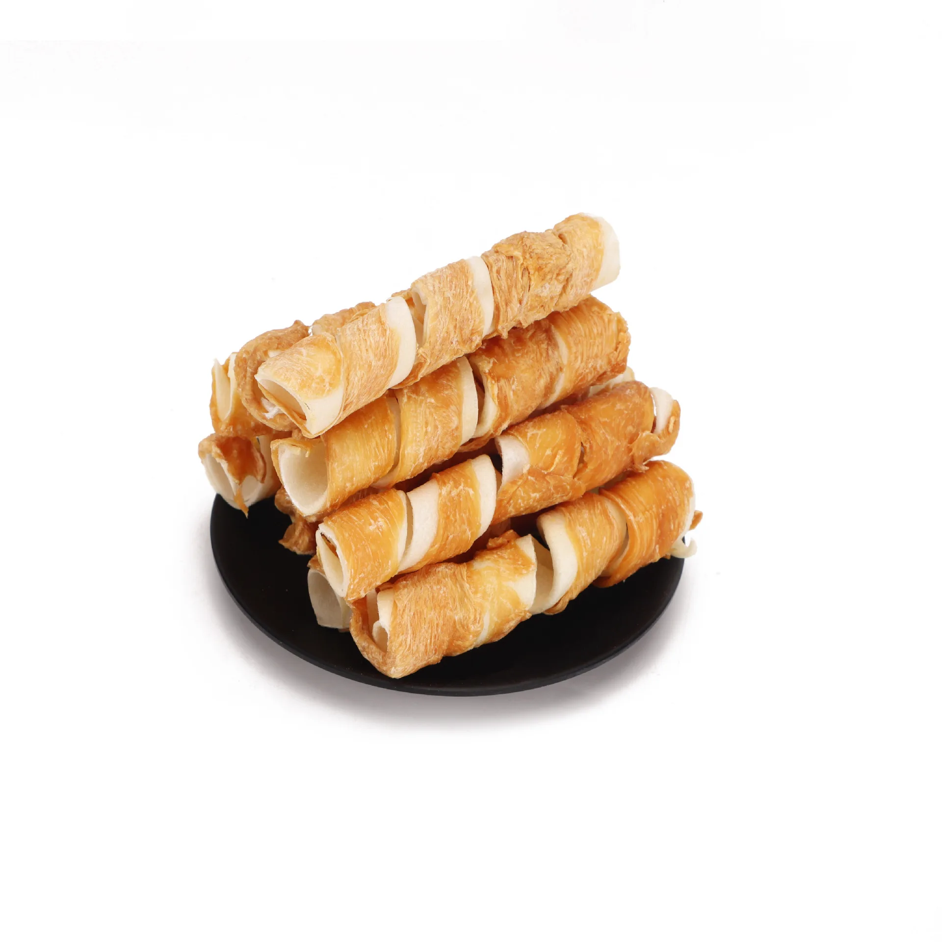 Foreign Trade Export Chicken Cowhide Molars Spring Roll Dog Snacks manufacture