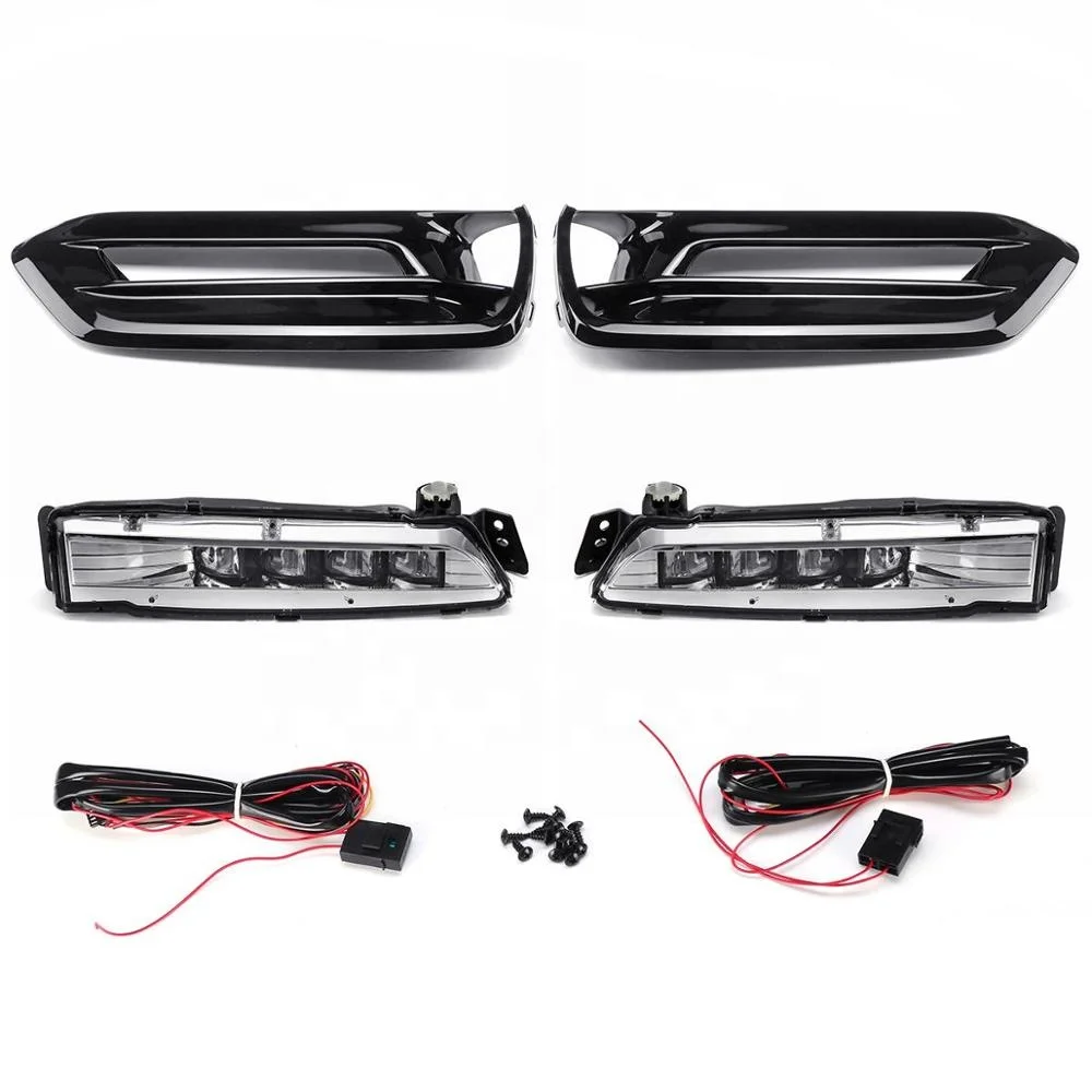 3 FUNCTION DRL For Honda Accord 10th 2018 2019 LED Car Daytime Running Light driving fog lamp dynamic Turn Signal style relay