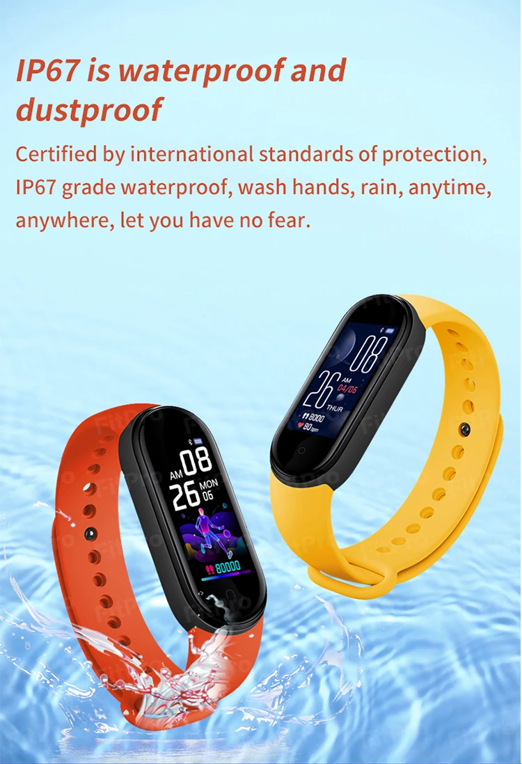 New M5 smart watch blood pressure men sport watch m5 smart band rohs smart bracelet