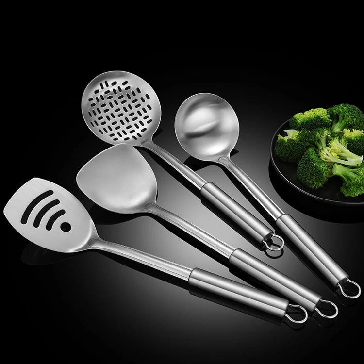 Modern Cooking Utensil Set For Kitchen Turner Spatula Soup Ladle Stainless Steel Kitchen 4761