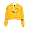 Stranger Things 3 Women 3D Hoodie Long Sleeve Pullover Tops Short Sweatshirt Casual Hooded Crop Top Hip Hop Clothing