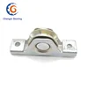 U or V groove white or golden Zinc plated curved sliding gate track and wheel sliding gate roller D48/58/68/78/98mm