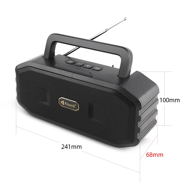 Built in BT/TF/FM/USB/AUX Active 4ohm Subwoofer Amplifier Speaker Portable Outdoor - ANKUX.COM