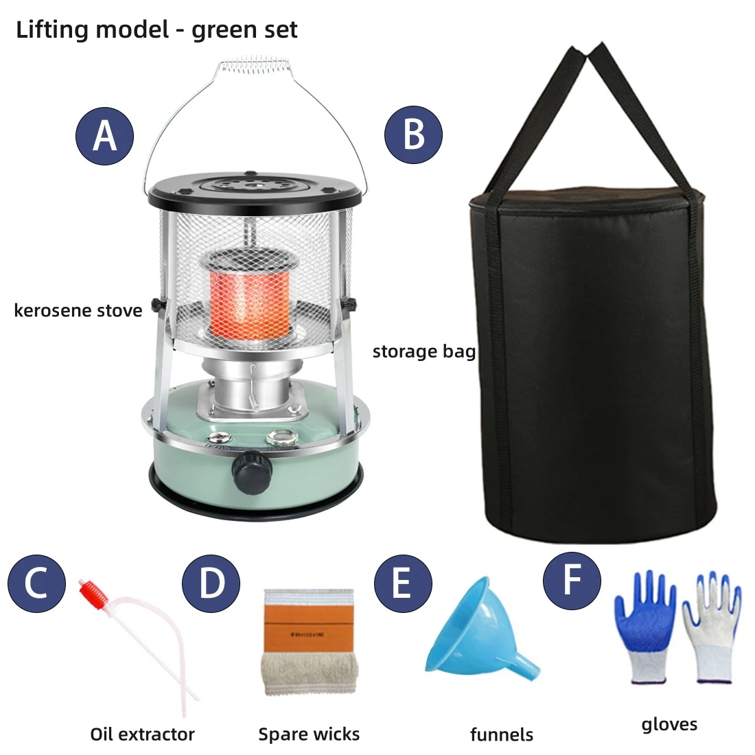 Efficiency Kerosene Heater, Portable, 4.5L, HT-77229 - detail 12