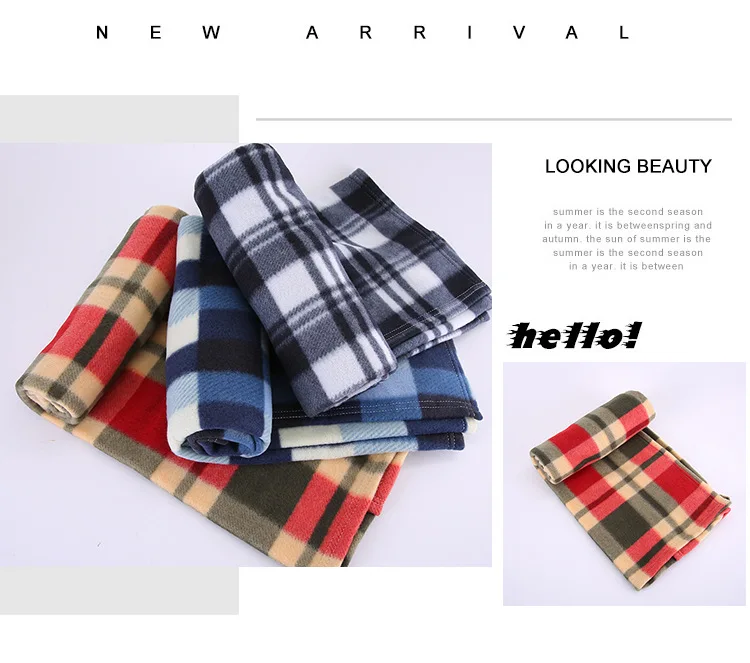 Tartan Throw Checked Large Polar Fleece Throw Warm Soft Blanket  for Your Beds Travel Legwarmers or Even Can Be Used Blanket