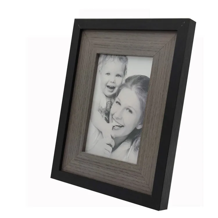 High quality 5x7 inch gray photo frame modern wood photo frame
