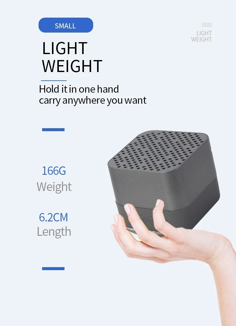 Senpaga Agordita logebla portebla sendrata sono malgranda mini bluetooth-promocio donac-parolanta karto-bendo led speaker - ANKUX Tech Co., Ltd