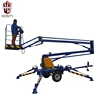 Boom lift single man trailing arm lift orchard fruit picker