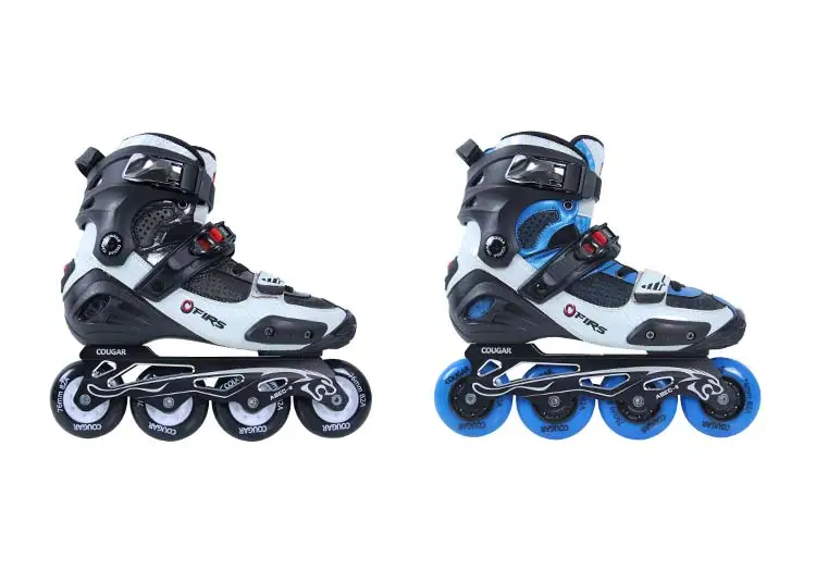 塑料纤维玻璃专业成人男子 4 轮内联 roller 鞋