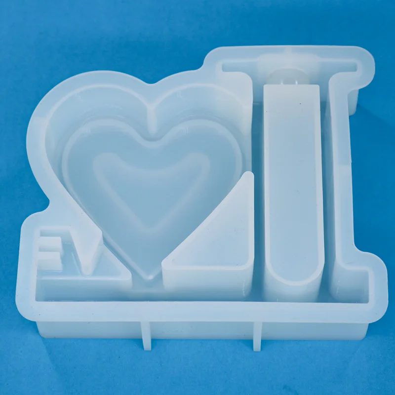Drip Glue Mold Love Love Vase Silicone Mold High Mirror Resin Abrasive
