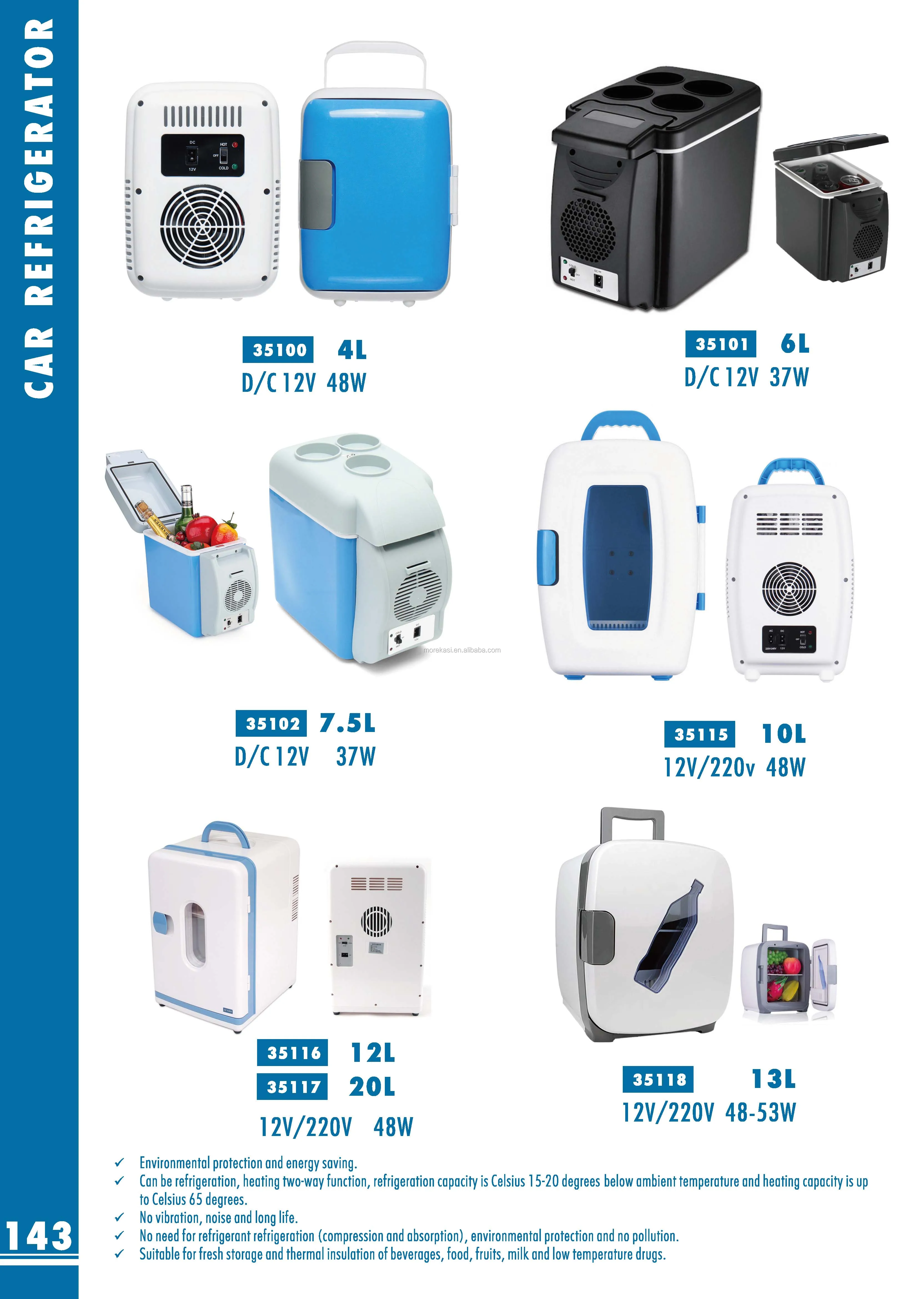 Wholesale 6L Portable Mini 12V small Fridge for car with CE