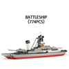 sleeping Wholesale plastic building Battleship Building block toy cool toys for 10 year old boys