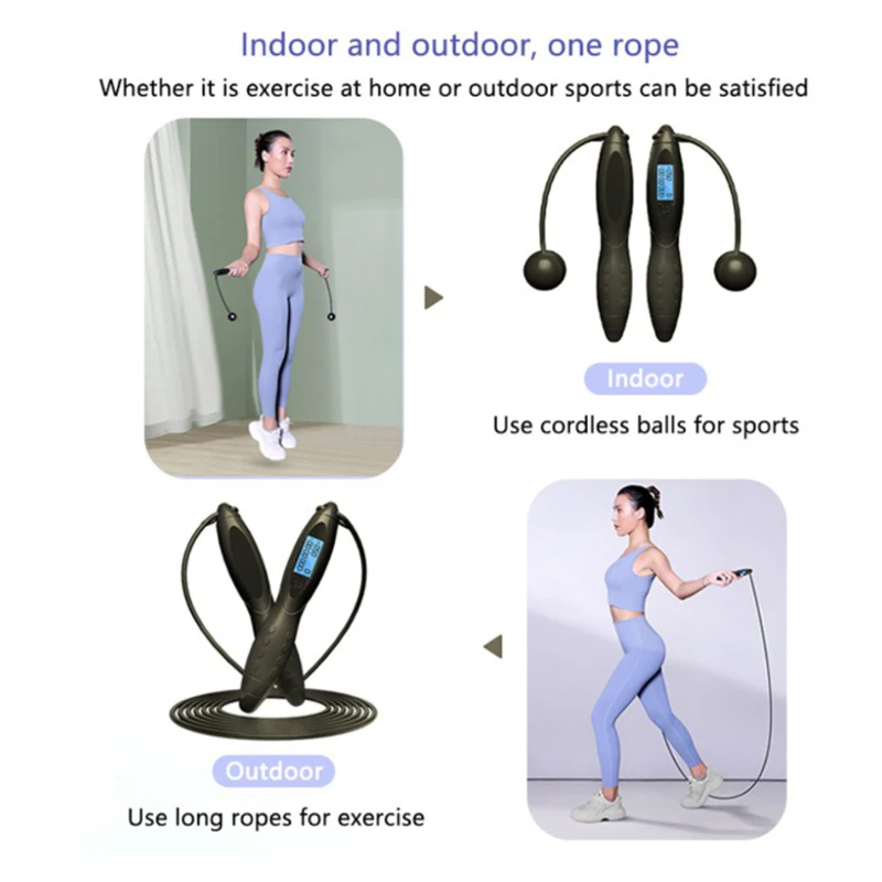 Bilink Custom Count Calorie Premium Light Electronic Jumping Rope With