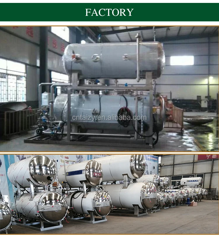china food retort sterilizer autoclave for cans pouched foods glass jar spice sterilization machine