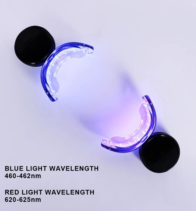 Custom Logo FDA CE Approved Tooth Bleaching Kit LED Light Teeth Whitening Home Kit