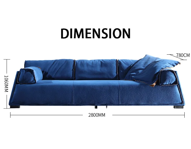 Modern design high-end luxury living room furniture sofa set L-shaped sofa set