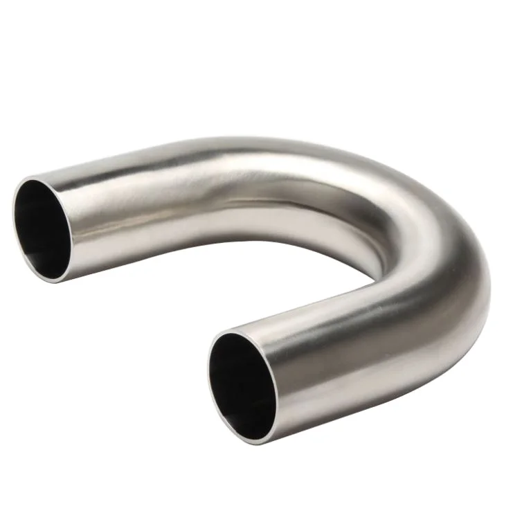 JY Sanitary Stainless Steel 304 316L Pipe Weld Bend Pipe Fitting 180 Degree U Type Elbow