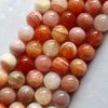Natural mineral 12mm Carnelian semi-precious stone loose gemstone beads for jewelry making bracelet
