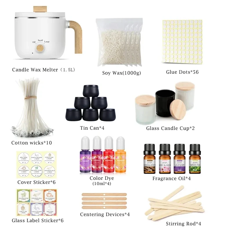 Create Your Own Candle Diy Candle Making Kit For Adult Candle Supplie