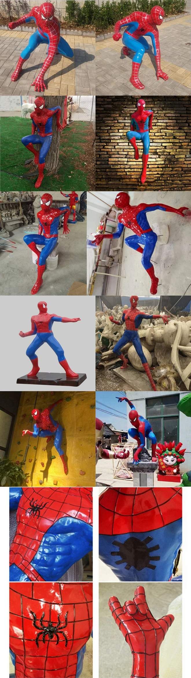 Famous Cartoon Movie Character Life Size Fiberglass Spongebob Statue ...