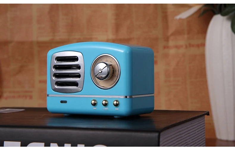 2019 new customize computer player vintage bluetooth speaker with microphone - ANKUX.COM