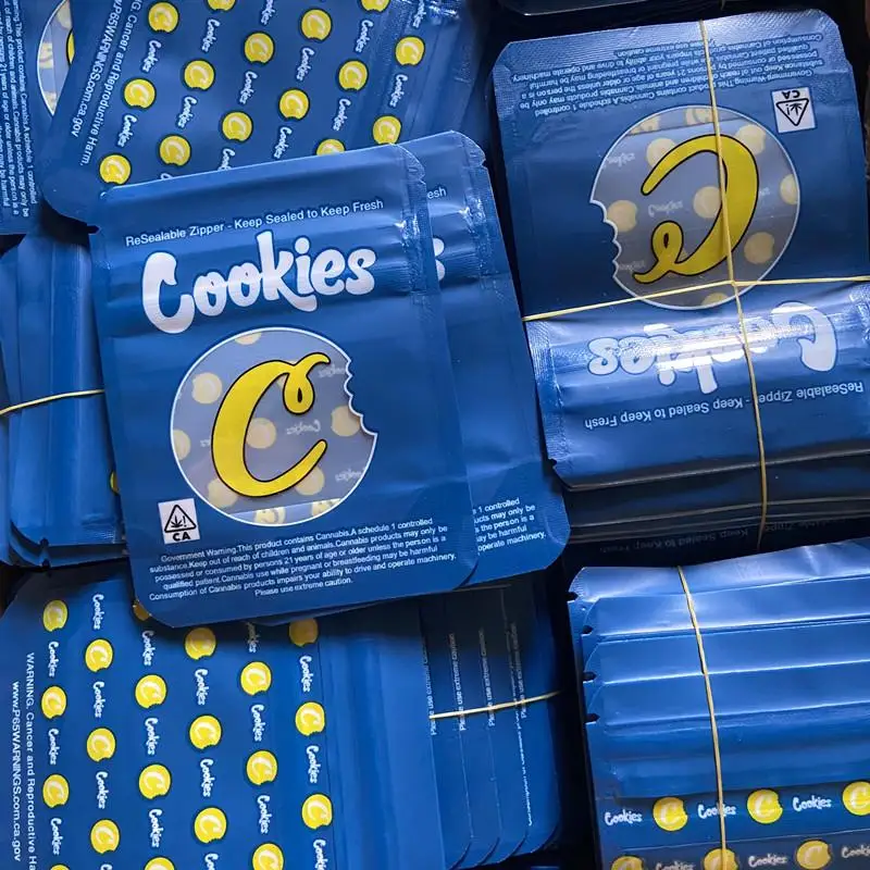 Amazon Hot Sale Blue Cookies Mylar Packaging California Sf 8th 3.5g