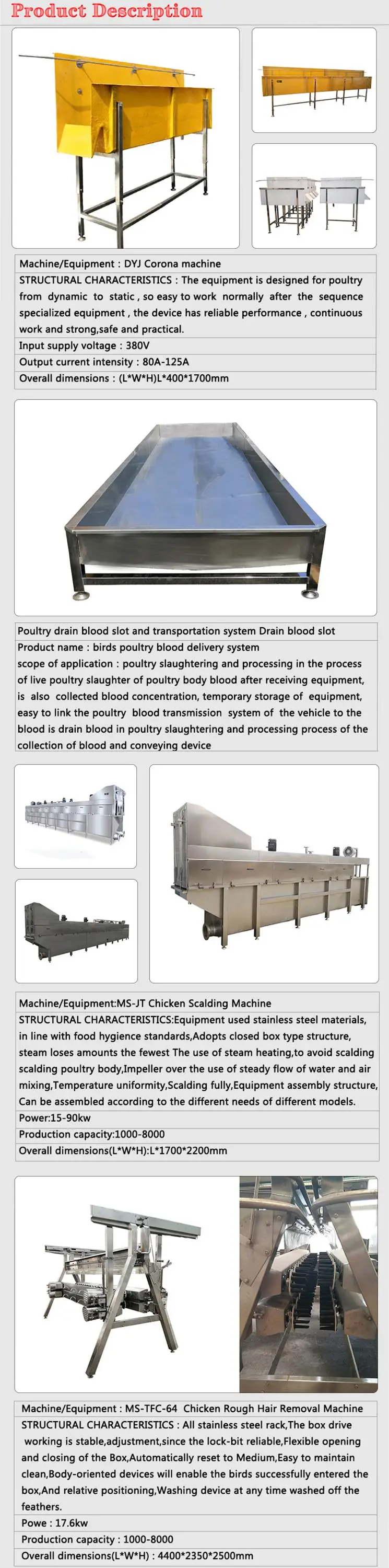 2020 sell well poultry slaughterhouse equipment chicken slaughtering line
