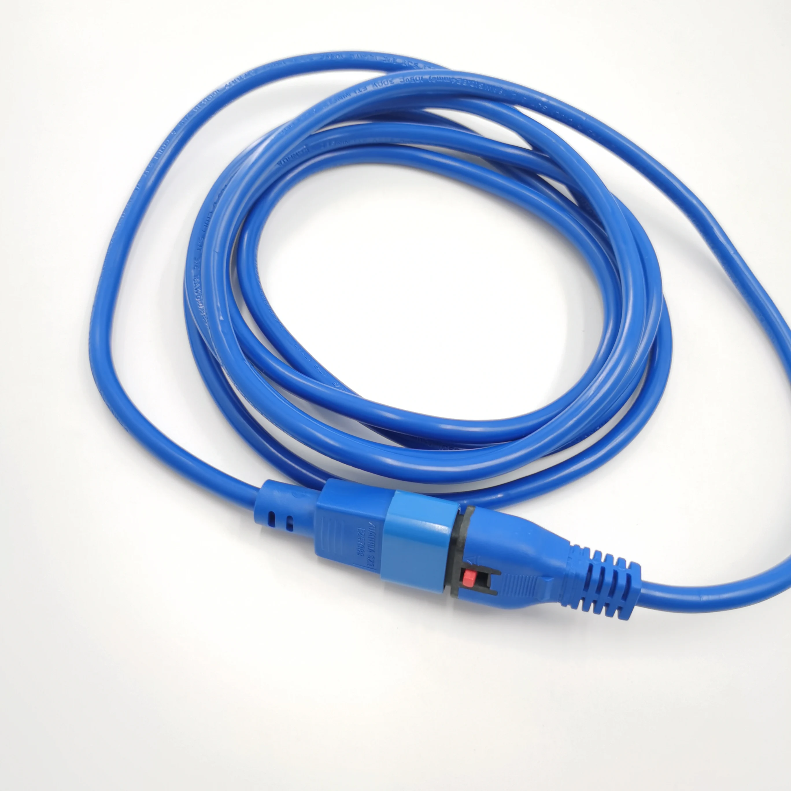 product high quality c13 c14 dc plug lock extension cord  for approved iec 320 connector 3 core power cable ip35 industrial use-5