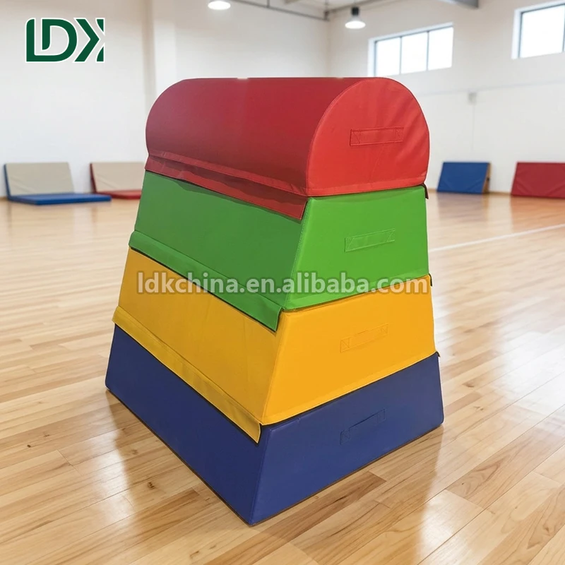 LDK High Density Gymnastics Vaulting Box Section Arc Top Professional Training Platform for Gyms and Sports Clubs