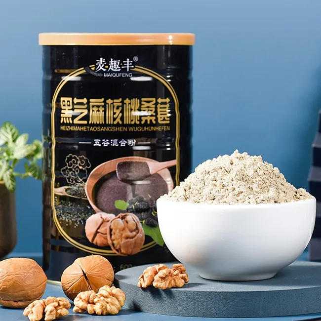 500gram Black Sesame Meal Replacement Powder Walnut Mulberry Powder